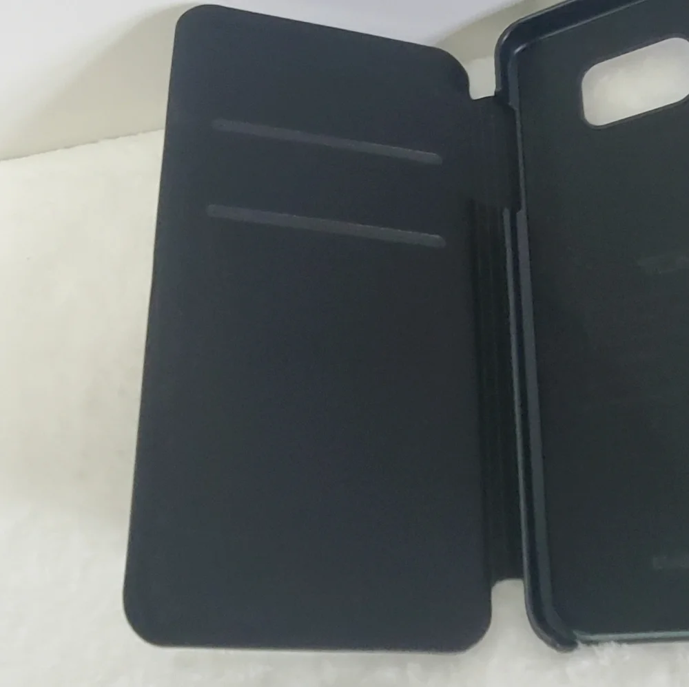 TUMI Samsung Galaxy Note 5 Black Leather Folio Case With Credit Card Slots NWT